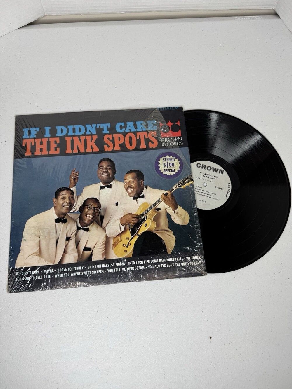 THE INK SPOTS If I Didn’t Care Crown Records CST-448 Vinyl LP Stereo